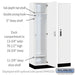 Salsbury 15" Wide Premier Wood Locker - Single Tier - 3 Wide - 6 Feet High - 18" Deep - Arctic White - Electronic Locks - Sweatfully