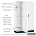 Salsbury 15" Wide Premier Wood Locker - Single Tier - 3 Wide - 6 Feet High - 18" Deep - Arctic White - Hasps - Sweatfully