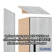 Salsbury 15" Wide Premier Wood Locker - Triple Tier - 1 Wide - 6 Feet High - 18" Deep - Silver Teak - Electronic Locks - Sweatfully