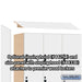 Salsbury 15" Wide Premier Wood Locker - Triple Tier - 3 Wide - 6 Feet High - 21" Deep - Arctic White - Hasps - Sweatfully
