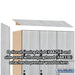 Salsbury 15" Wide Premier Wood Locker - Triple Tier - 3 Wide - 6 Feet High - 21" Deep - Silver Teak - Hasps - Sweatfully