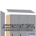 Salsbury 15" Wide Premier Wood Locker - Triple Tier - 3 Wide - 6 Feet High - 21" Deep - Winter Fog - Resettable Combination Locks - Sweatfully