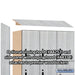 Salsbury 15" Wide Premier Wood Locker - Triple Tier - 3 Wide - 6 Feet High - 18" Deep - Silver Teak - Electronic Locks - Sweatfully