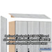 Salsbury 15" Wide Premier Wood Locker - Triple Tier - 3 Wide - 6 Feet High - 18" Deep - Silver Teak - Hasps - Sweatfully