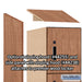 Salsbury 15" Wide Premier Wood Locker - Four Tier - 1 Wide - 6 Feet High - 24" Deep - Red Oak - Electronic Locks - Sweatfully