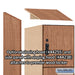 Salsbury 15" Wide Premier Wood Locker - Four Tier - 1 Wide - 6 Feet High - 24" Deep - Red Oak - Hasps - Sweatfully