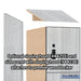 Salsbury 15" Wide Premier Wood Locker - Four Tier - 1 Wide - 6 Feet High - 24" Deep - Silver Teak - Resettable Combination Locks - Sweatfully