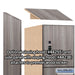 Salsbury 15" Wide Premier Wood Locker - Four Tier - 1 Wide - 6 Feet High - 24" Deep - Skyline Walnut - Resettable Combination Locks - Sweatfully