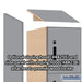 Salsbury 15" Wide Premier Wood Locker - Four Tier - 1 Wide - 6 Feet High - 24" Deep - Winter Fog - Electronic Locks - Sweatfully