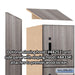 Salsbury 15" Wide Premier Wood Locker - Four Tier - 1 Wide - 6 Feet High - 18" Deep - Skyline Walnut - Electronic Locks - Sweatfully