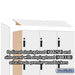 Salsbury 15" Wide Premier Wood Locker - Four Tier - 3 Wide - 6 Feet High - 21" Deep - Arctic White - Hasps - Sweatfully