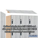 Salsbury 15" Wide Premier Wood Locker - Four Tier - 3 Wide - 6 Feet High - 24" Deep - Silver Teak - Hasps - Sweatfully