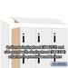 Salsbury 15" Wide Premier Wood Locker - Four Tier - 3 Wide - 6 Feet High - 18" Deep - Arctic White - Electronic Locks - Sweatfully