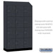 Salsbury 15" Wide Premier Wood Locker - Four Tier - 3 Wide - 6 Feet High - 18" Deep - Carbon Mesh - Resettable Combination Locks - Sweatfully