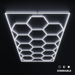 HexGlow Lighting Dimmable 15 Hex Kit With Border (16' x 8') - Sweatfully