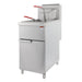 150K BTU Commercial Stainless Steel Gas Powered Floor Deep Fryer With Baskets, 90-95 LBS (95364271) - Sweatfully