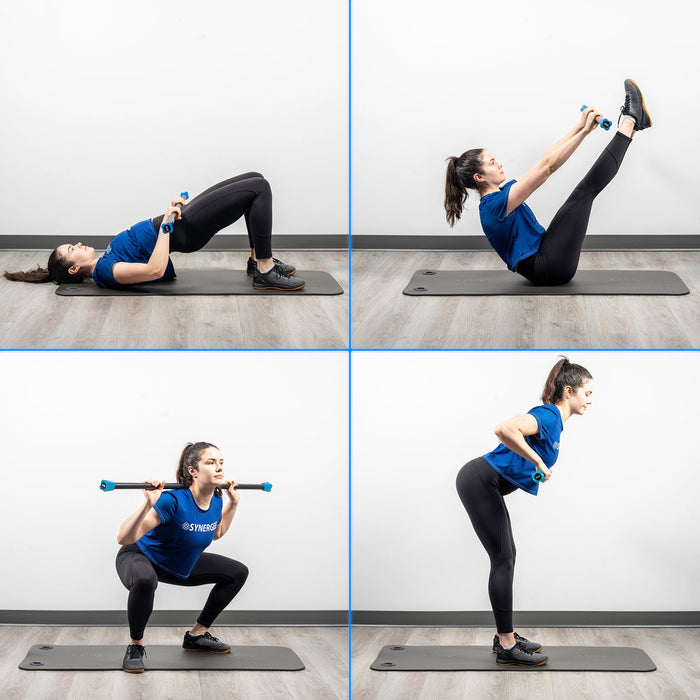 Synergee Weighted Workout Bars - Sweatfully