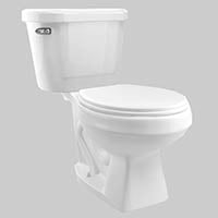 Cato Terra Handicap White Complete Toilet Package Elongated Bowl - Sweatfully