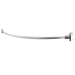 36 in. to 61 in. Curved Shower Rod (Brushed Nickel Finish) - Sweatfully