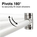 36 in. to 61 in. Curved Shower Rod (Brushed Nickel Finish) - Sweatfully