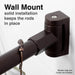 36 in. to 61 in. Curved Shower Rod (Oil-Rubbed Bronze Finish) - Sweatfully