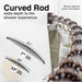 36 in. to 61 in. Curved Shower Rod (Oil-Rubbed Bronze Finish) - Sweatfully