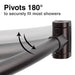 36 in. to 61 in. Curved Shower Rod (Oil-Rubbed Bronze Finish) - Sweatfully