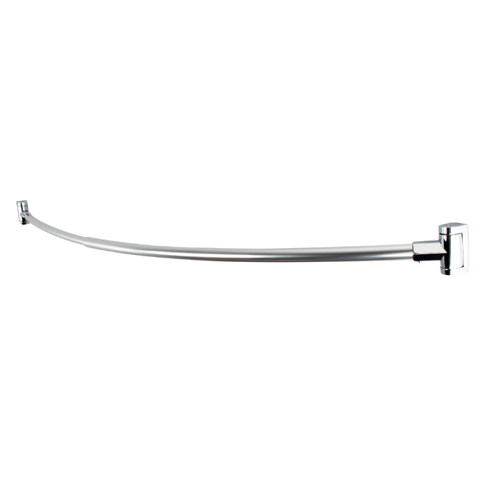 36 in. to 61 in. Curved Shower Rod (Chrome Finish) - Sweatfully
