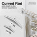 36 in. to 61 in. Curved Shower Rod (Chrome Finish) - Sweatfully