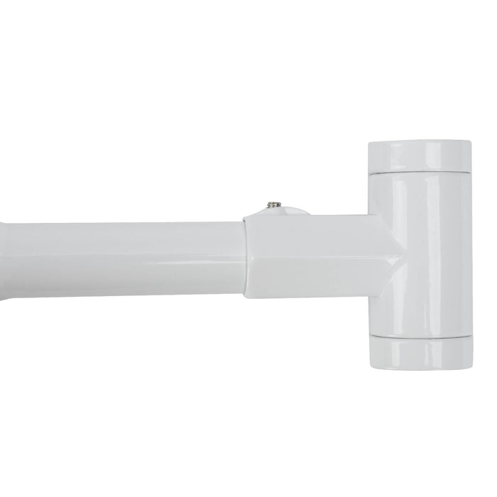 36 in. to 61 in. Curved Shower Rod (White Finish) - Sweatfully