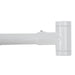 36 in. to 61 in. Curved Shower Rod (White Finish) - Sweatfully