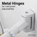 36 in. to 61 in. Curved Shower Rod (White Finish) - Sweatfully