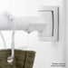36 in. to 61 in. Curved Shower Rod (White Finish) - Sweatfully