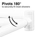 36 in. to 61 in. Curved Shower Rod (White Finish) - Sweatfully