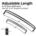 44 in. to 70 in. Double Curved Shower Rod (Matte Black Finish) - Sweatfully
