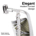 44 in. to 70 in. Double Curved Shower Rod (Brushed Nickel Finish) - Sweatfully