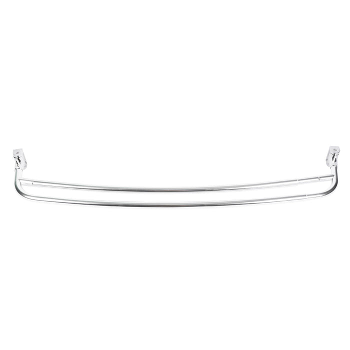 44 in. to 70 in. Double Curved Shower Rod (Chrome Finish) - Sweatfully