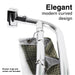 44 in. to 70 in. Double Curved Shower Rod (Chrome Finish) - Sweatfully