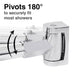 44 in. to 70 in. Double Curved Shower Rod (Chrome Finish) - Sweatfully