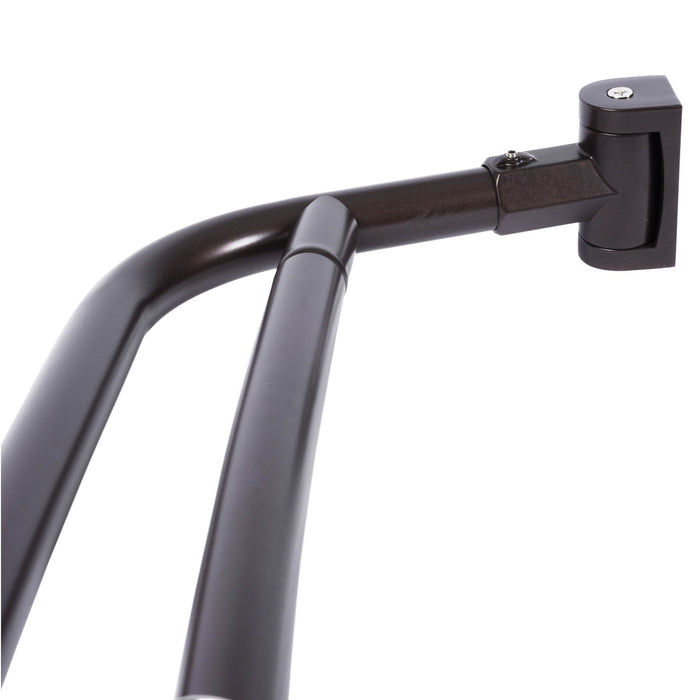 44 in. to 70 in. Double Curved Shower Rod (Oil-Rubbed Bronze Finish) - Sweatfully