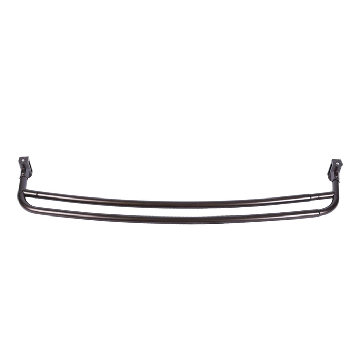 44 in. to 70 in. Double Curved Shower Rod (Oil-Rubbed Bronze Finish) - Sweatfully