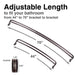 44 in. to 70 in. Double Curved Shower Rod (Oil-Rubbed Bronze Finish) - Sweatfully
