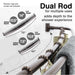 44 in. to 70 in. Double Curved Shower Rod (Oil-Rubbed Bronze Finish) - Sweatfully