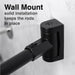 36 in. to 61 in. Curved Shower Rod (Black Finish) - Sweatfully