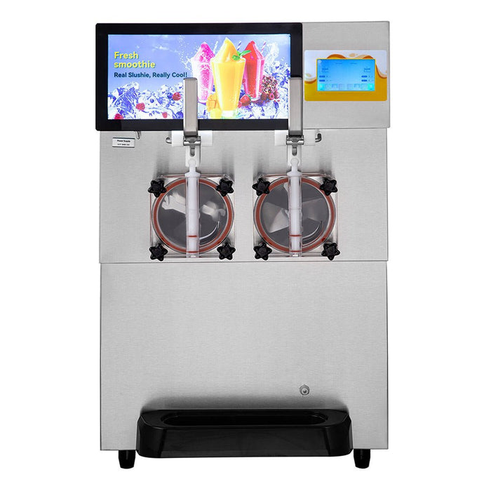16L Commercial Double Frozen Margarita Ice Slushie Drink Maker Machine, 1155W (SAK95281) - Sweatfully
