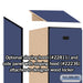 Salsbury 18" Wide Single Tier Designer Wood Locker - 1 Wide - 6 Feet High - 21 Inches Deep - Blue - Hasps - Sweatfully