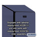 Salsbury 18" Wide Single Tier Designer Wood Locker - 1 Wide - 6 Feet High - 21 Inches Deep - Blue - Hasps - Sweatfully