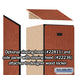 Salsbury 18" Wide Single Tier Designer Wood Locker - 1 Wide - 6 Feet High - 21 Inches Deep - Cherry - Hasps - Sweatfully