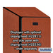 Salsbury 18" Wide Single Tier Designer Wood Locker - 1 Wide - 6 Feet High - 21 Inches Deep - Cherry - Hasps - Sweatfully