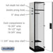 Salsbury 18" Wide Single Tier Designer Wood Locker - 1 Wide - 6 Feet High - 21 Inches Deep - Gray - Hasps - Sweatfully